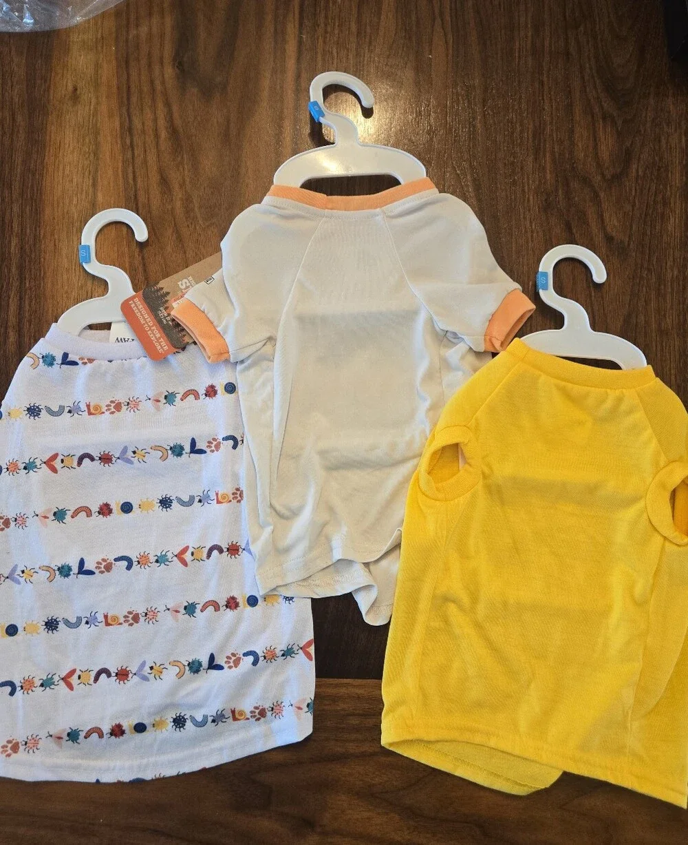 3 NEW Dog / Pet / Animal Shirt Clothes Bundle Size SMALL